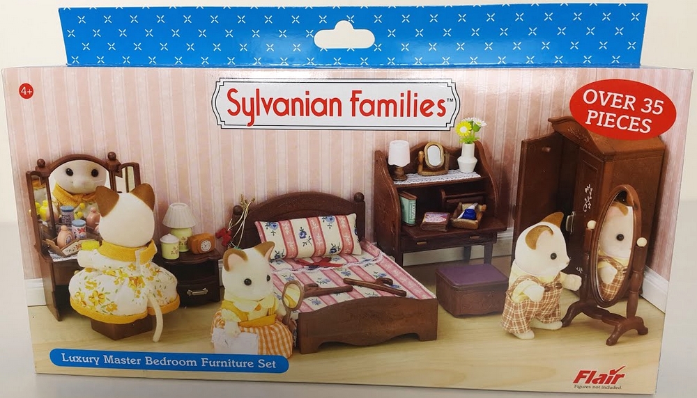 sylvanian families master bedroom furniture set