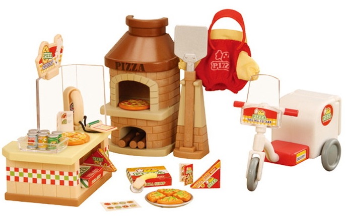 sylvanian families pizza delivery