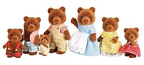 sylvanian families brown bear family