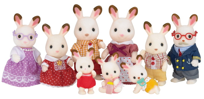 milk rabbit family sylvanian families