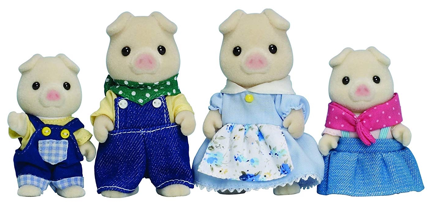 sylvanian families pig triplets