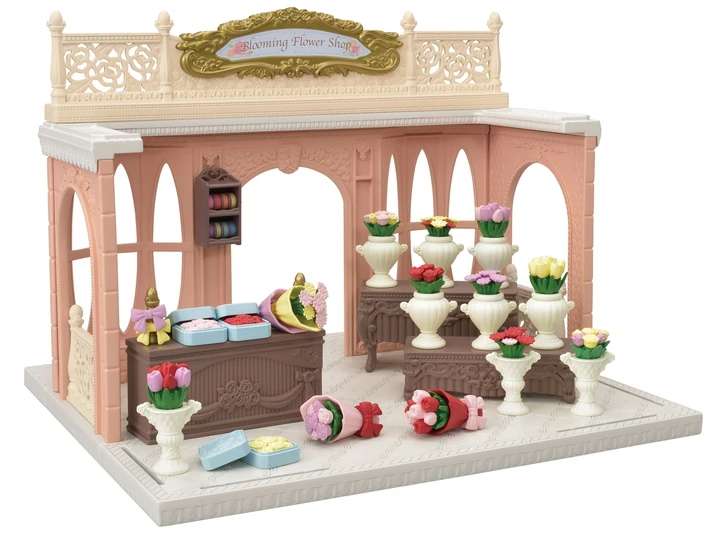 sylvanian families blooming flower shop