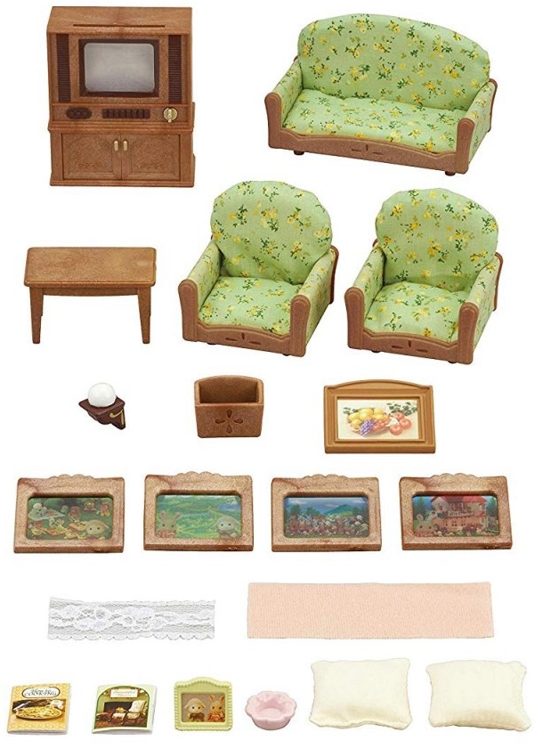 NEW Sylvanian Families Living Room /& TV Set
