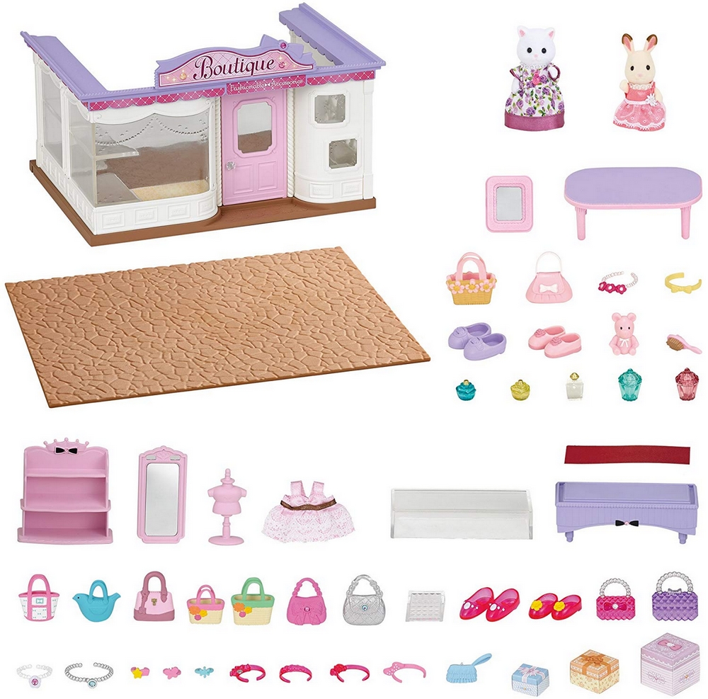 sylvanian families boutique fashion set