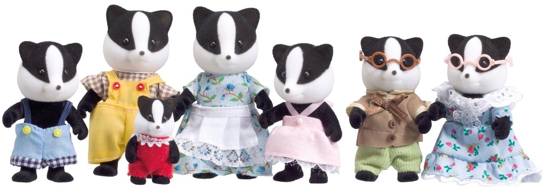 sylvanian families badger family