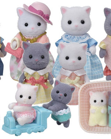 sylvanian families persian cat family