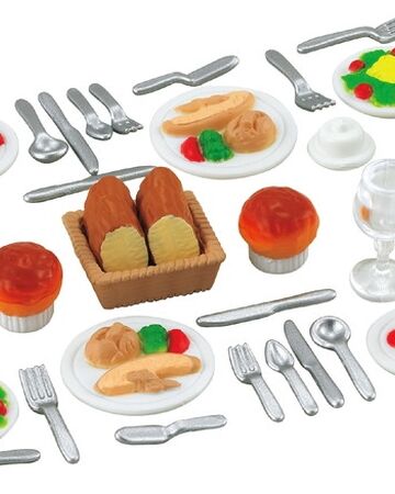 sylvanian families dinner for two set