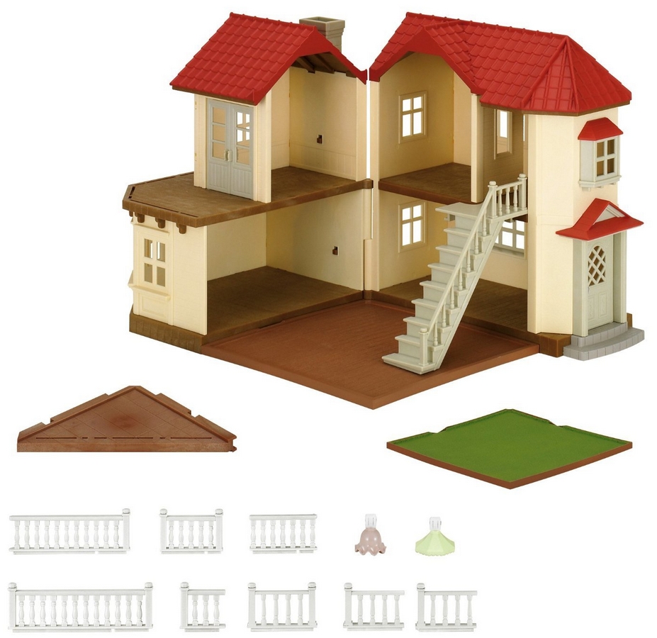 sylvanian families beechwood hall and cosy cottage