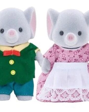 sylvanian families elephant twin babies