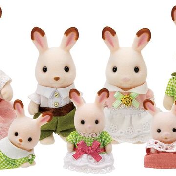sylvanian families chocolate rabbit brother set
