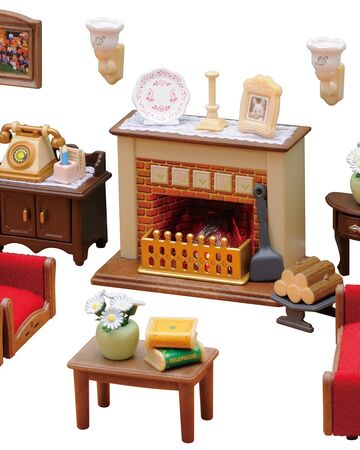 sylvanian families country living room set