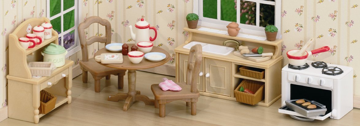 sylvanian families kitchen set
