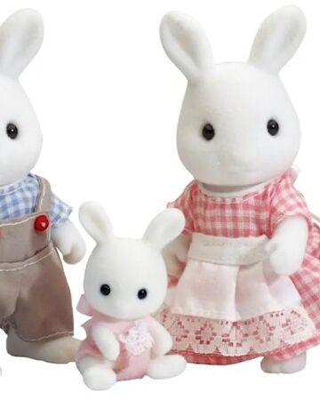 sylvanian families white rabbit family