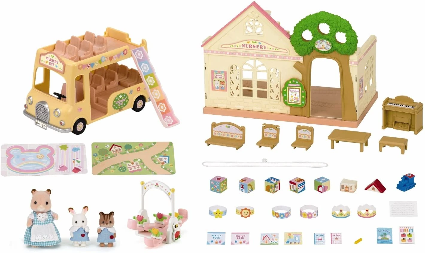 sylvanian families forest nursery gift set