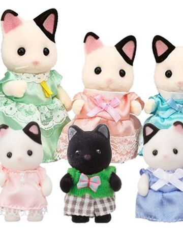 sylvanian families tuxedo cat baby