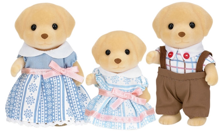 sylvanian families yellow labrador family