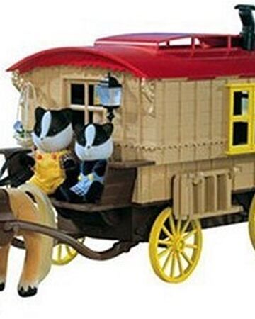 sylvanian families caravan and car set