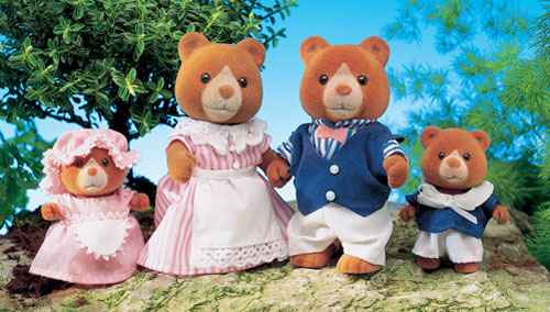 sylvanian marmalade bear family