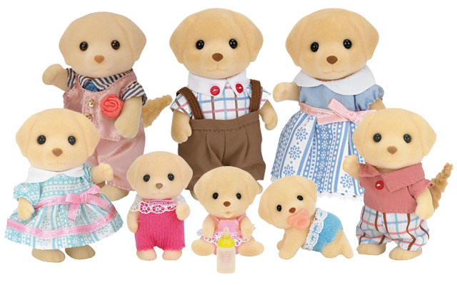 sylvanian families yellow labrador family