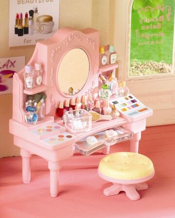 sylvanian families dressing area set