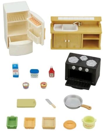 sylvanian families kitchen set