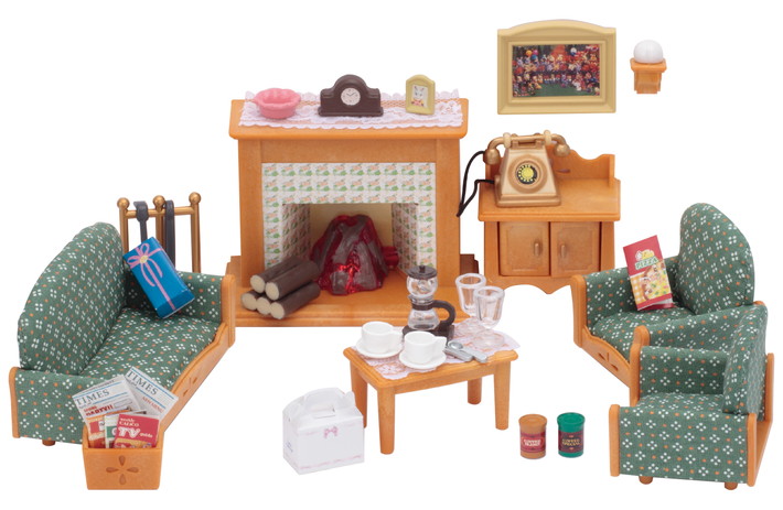 sylvanian families country living room set