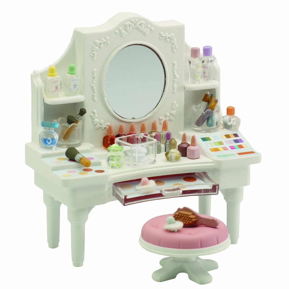 sylvanian families bedroom and vanity set