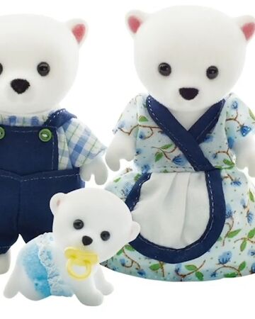 sylvanian families polar bear family