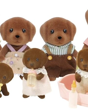 sylvanian families chocolate labrador family