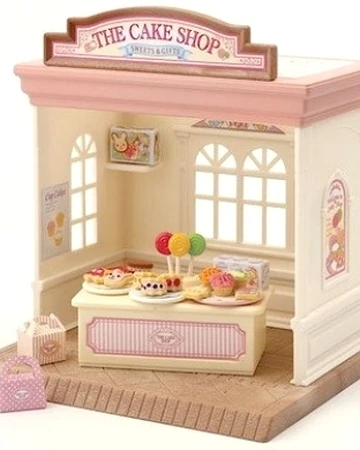 sylvanian families cake shop set