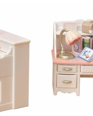 sylvanian families piano and desk set