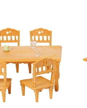 sylvanian families dining table set