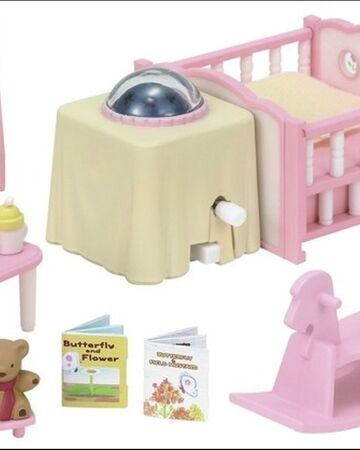 sylvanian families nightlight nursery set