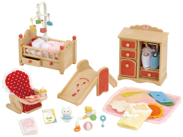 sylvanian baby nursery set