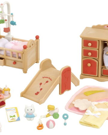 sylvanian families baby room set