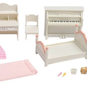 sylvanian families girls bedroom set