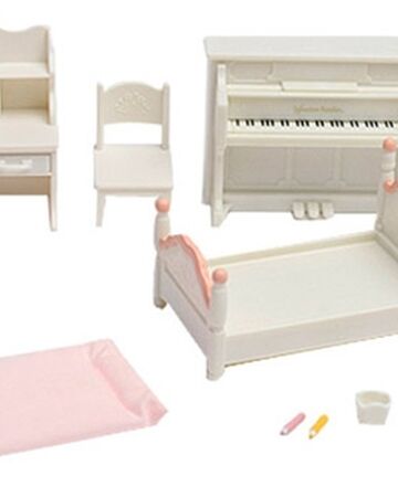 sylvanian families sister's bedroom set