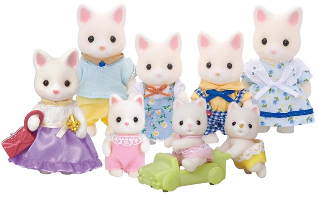 sylvanian families silk cat