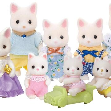 sylvanian families silk cat baby