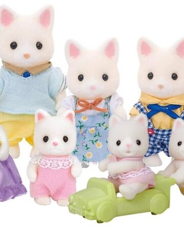 sylvanian families silk cat baby