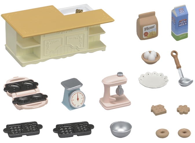 sylvanian families kitchen play set