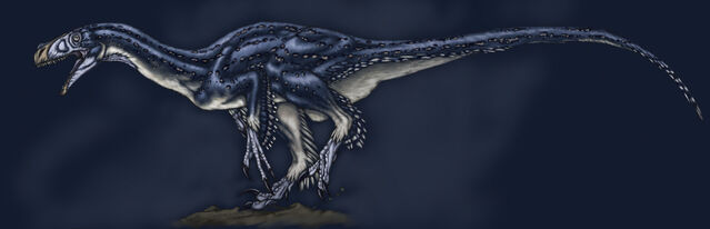 File:Feathered Ornitholestes.jpg
