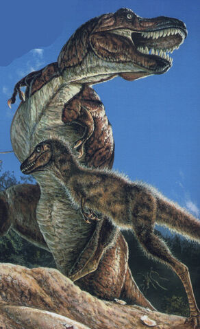 File:Mother and Juvenile T. rex.jpg