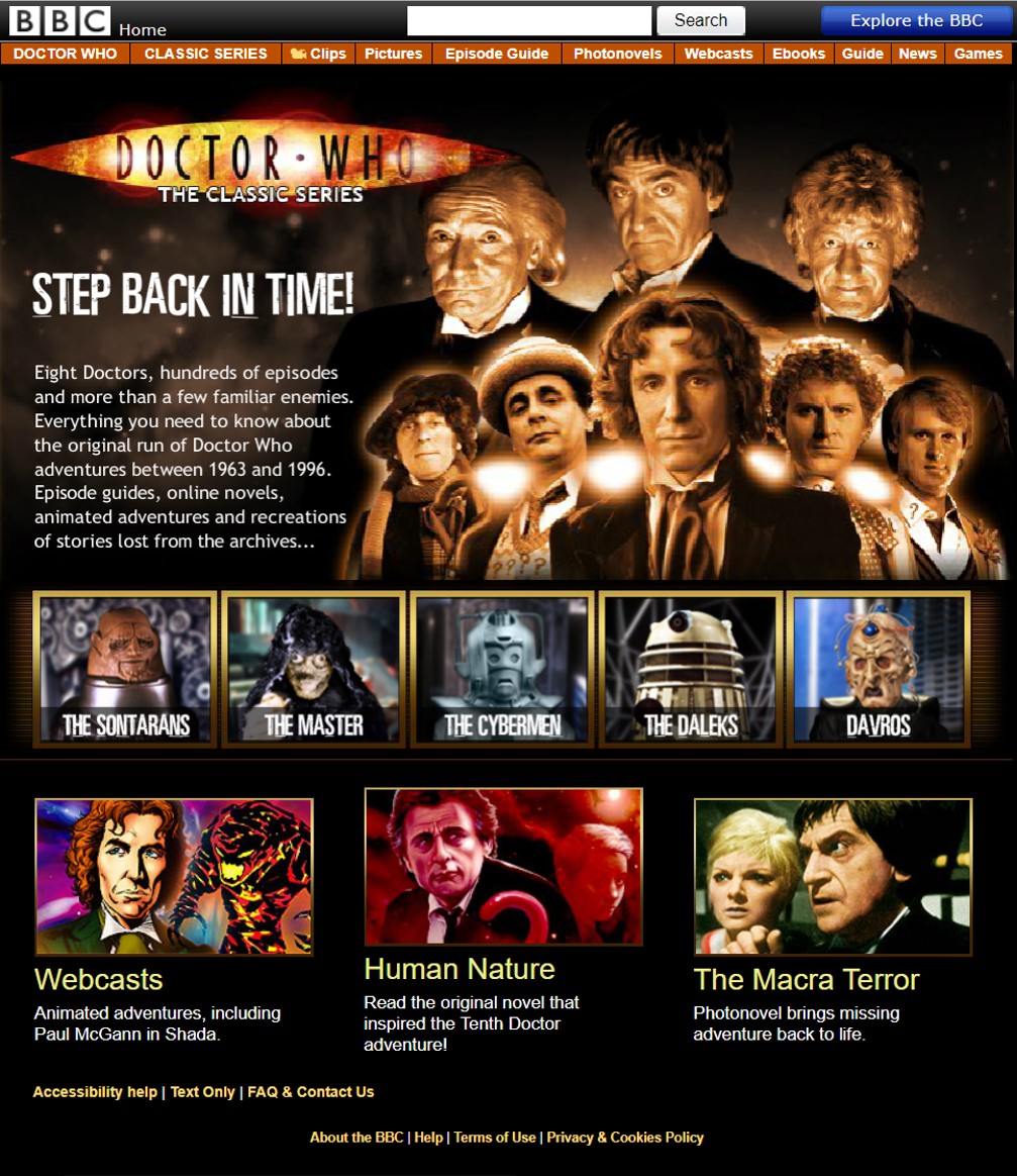 Doctor Who Website Tardis Fandom