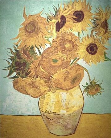 Vase With Twelve Sunflowers Tardis Fandom