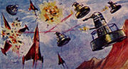 Daleks vs Earth fighters Cadet Sweets