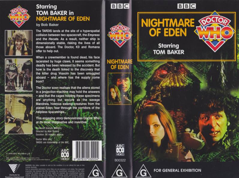 Image - Nightmare of Eden VHS Australian folded out cover ...