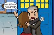 Clara hugging Doctor