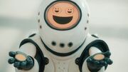 Emojibot hands the Doctor and Bill mood indicators