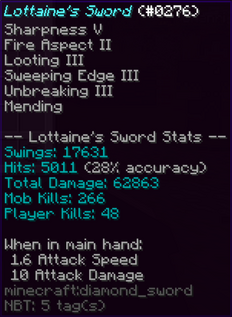 Stat Track Sword